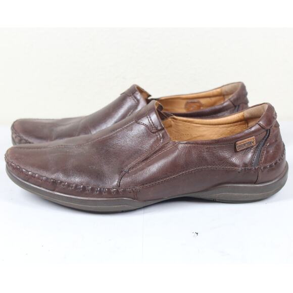 Pikolinos San Telmo Loafer Shoes Men's 46 / 12 Brown Leather Comfort Slip On - Picture 1 of 6
